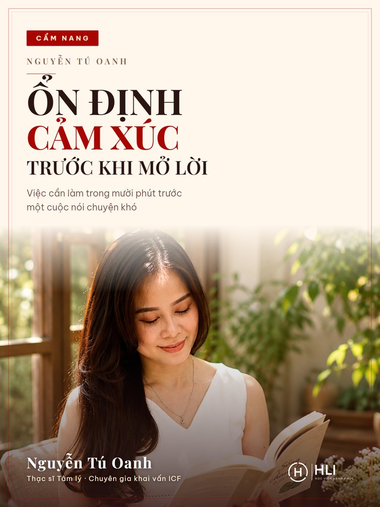Bìa Ổn Định Cảm Xúc Trước Khi Mở Lời — Nguyễn Tú Oanh